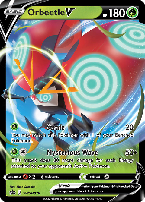 Orbeetle V SWSH078 SWSH Black Star Promos Pokémon card
