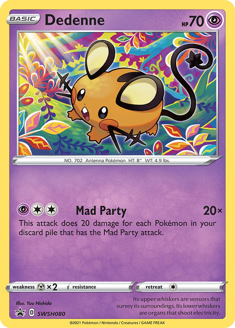 Dedenne SWSH080 SWSH Black Star Promos Pokémon card