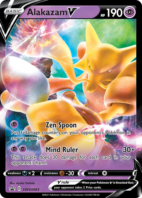 Alakazam V SWSH083 SWSH Black Star Promos Pokémon card