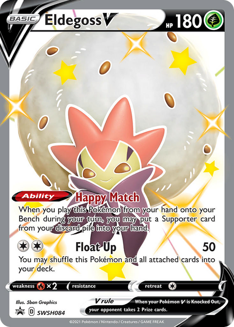 Eldegoss V SWSH084 SWSH Black Star Promos Pokémon card