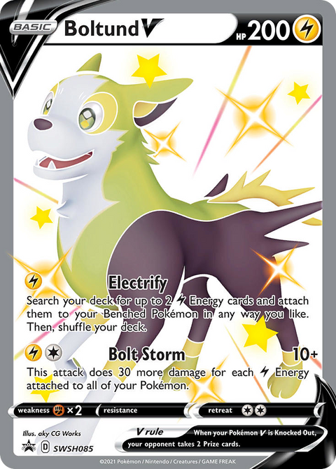 Boltund V SWSH085 SWSH Black Star Promos Pokémon card