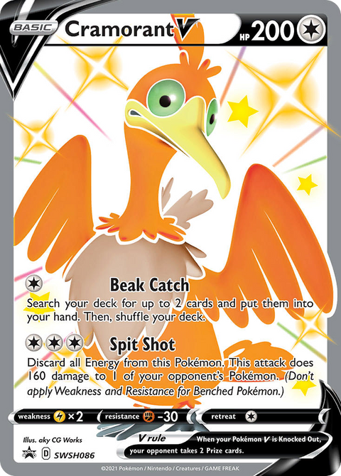 Cramorant V SWSH086 SWSH Black Star Promos Pokémon card