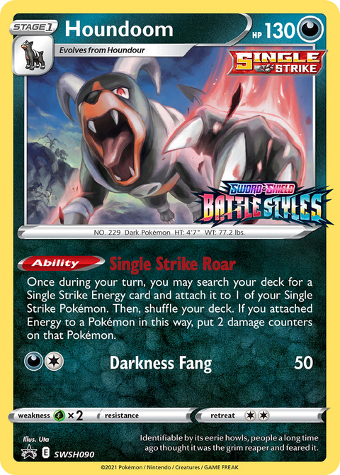 Houndoom SWSH090 SWSH Black Star Promos Pokémon card