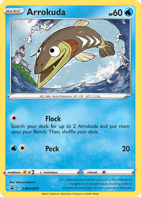 Arrokuda SWSH093 SWSH Black Star Promos Pokémon card
