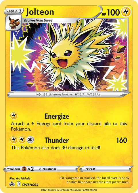 Jolteon SWSH094 SWSH Black Star Promos Pokémon card