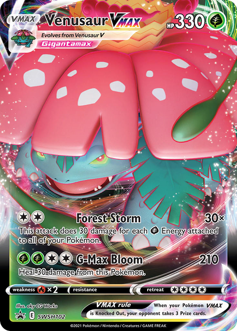Venusaur VMAX SWSH102 SWSH Black Star Promos Pokémon card