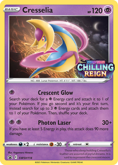 Cresselia SWSH114 SWSH Black Star Promos Pokémon card