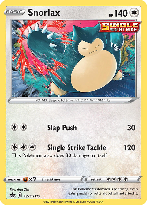 Snorlax SWSH119 SWSH Black Star Promos Pokémon card