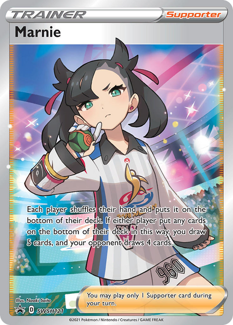 Marnie SWSH121 SWSH Black Star Promos Pokémon card
