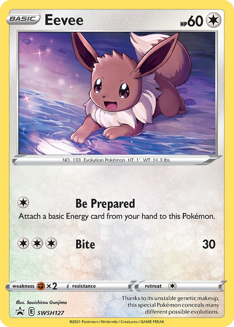 Eevee SWSH127 SWSH Black Star Promos Pokémon card