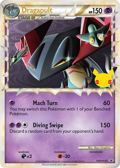 Dragapult SWSH132 SWSH Black Star Promos Pokémon card