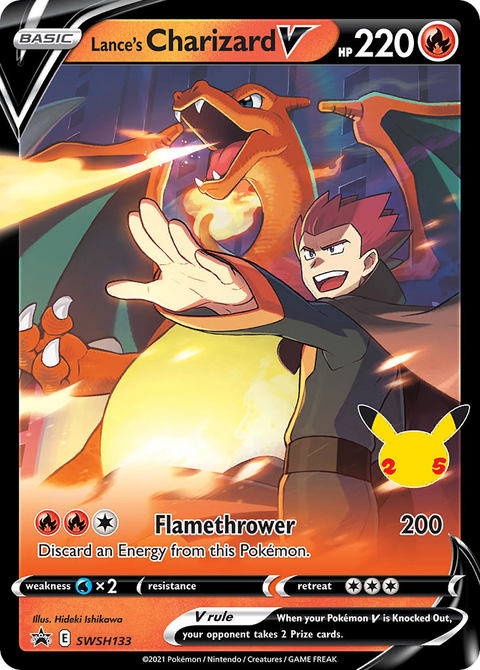 Lance's Charizard V SWSH133 SWSH Black Star Promos Pokémon card