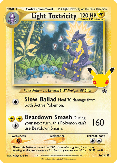 Light Toxtricity SWSH137 SWSH Black Star Promos Pokémon card