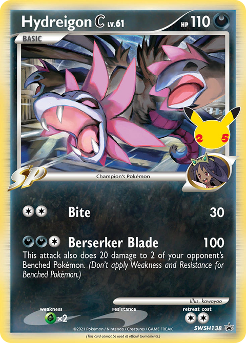 Hydreigon C SWSH138 SWSH Black Star Promos Pokémon card