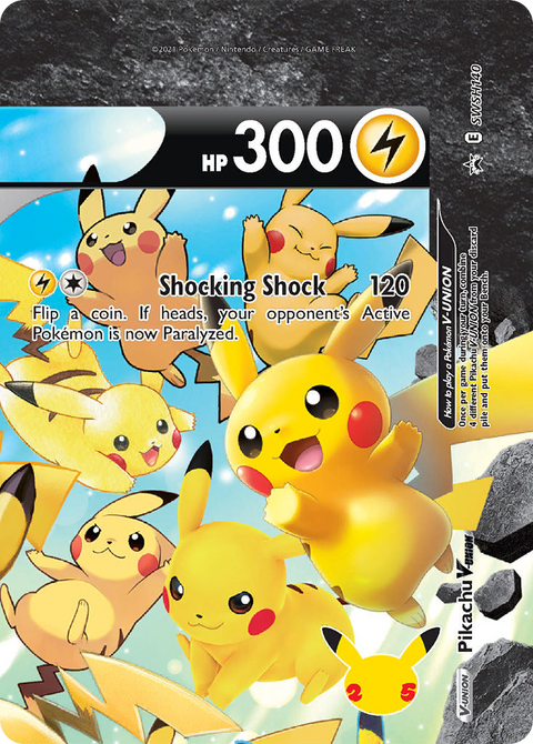 Pikachu V-UNION SWSH140 SWSH Black Star Promos Pokémon card