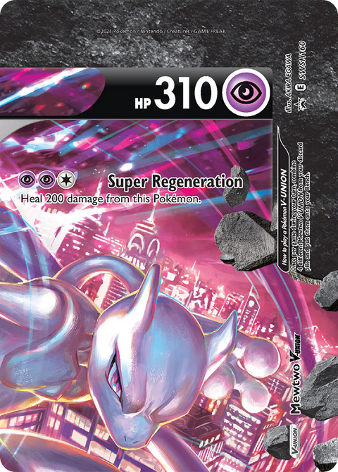 Mewtwo V-UNION SWSH160 SWSH Black Star Promos Pokémon card