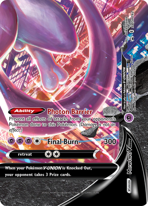 Mewtwo V-UNION SWSH162 SWSH Black Star Promos Pokémon card
