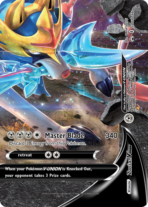 Zacian V-UNION SWSH166 SWSH Black Star Promos Pokémon card