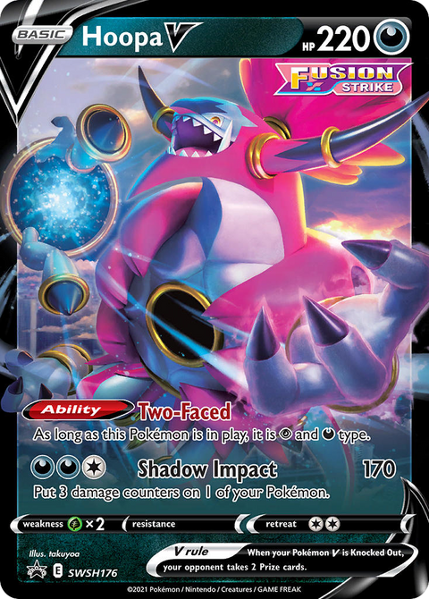 Hoopa V SWSH176 SWSH Black Star Promos Pokémon card