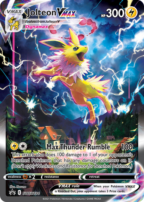 Jolteon VMAX SWSH184 SWSH Black Star Promos Pokémon card