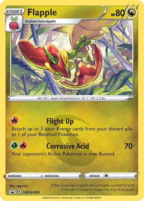 Flapple SWSH189 SWSH Black Star Promos Pokémon card