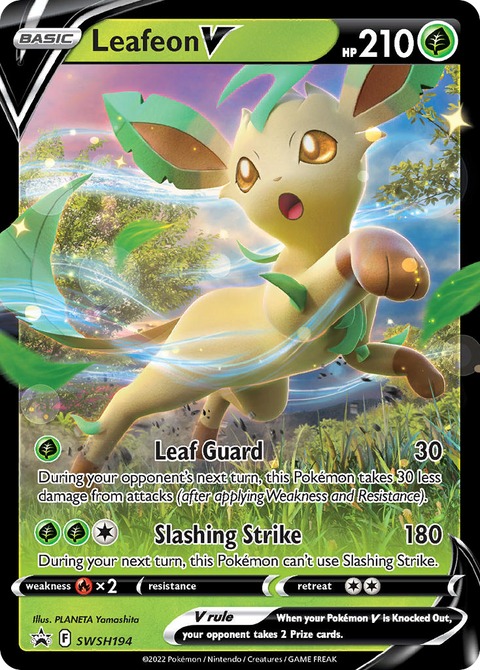 Leafeon V SWSH194 SWSH Black Star Promos Pokémon card