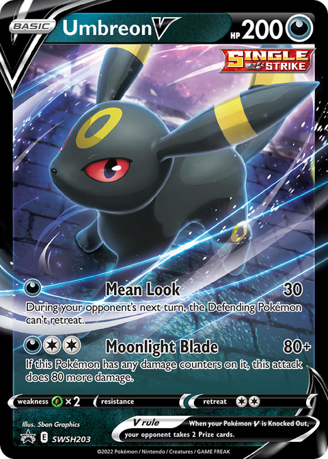 Umbreon V SWSH203 SWSH Black Star Promos Pokémon card