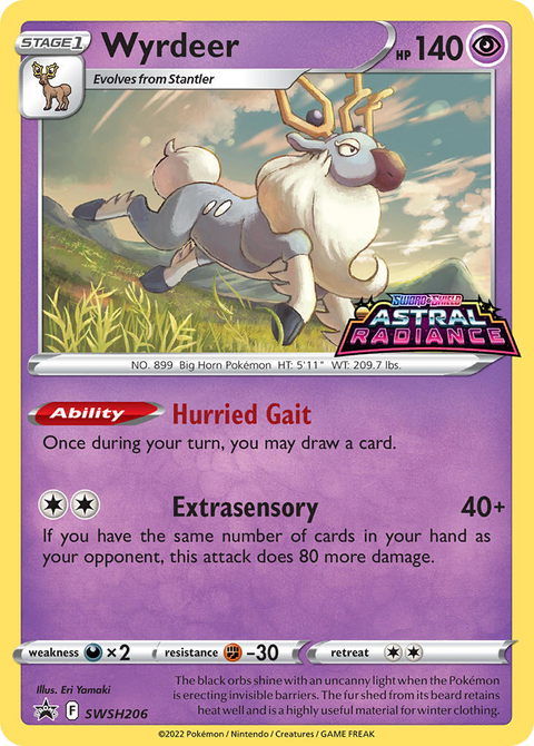 Wyrdeer SWSH206 SWSH Black Star Promos Pokémon card