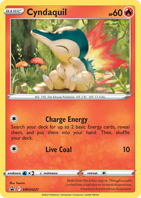 Cyndaquil SWSH221 SWSH Black Star Promos Pokémon card