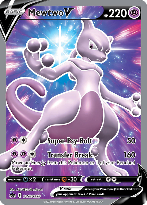 Mewtwo V SWSH229 SWSH Black Star Promos Pokémon card