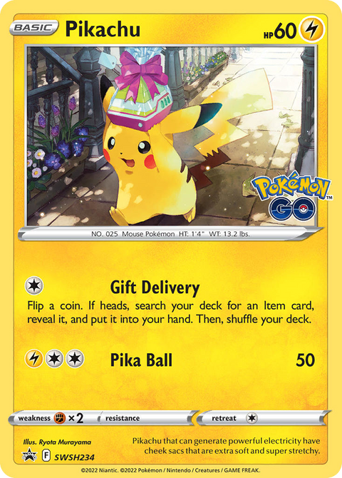 Pikachu SWSH234 SWSH Black Star Promos Pokémon card