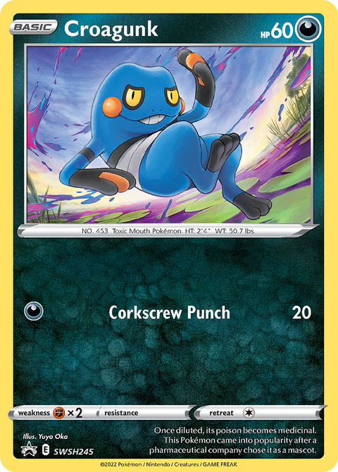 Croagunk SWSH245 SWSH Black Star Promos Pokémon card