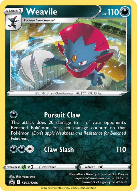 Weavile SWSH246 SWSH Black Star Promos Pokémon card