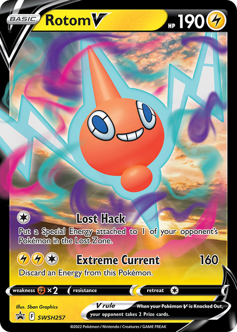Rotom V SWSH257 SWSH Black Star Promos Pokémon card