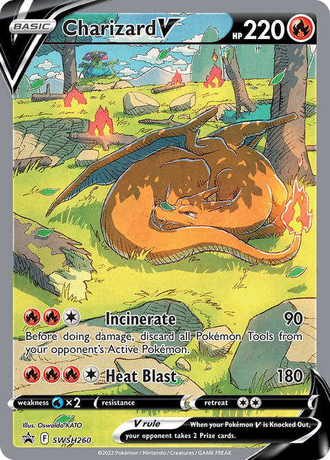 Charizard V SWSH260 SWSH Black Star Promos Pokémon card