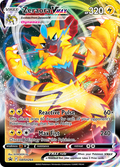 Zeraora VMAX SWSH264 SWSH Black Star Promos Pokémon card