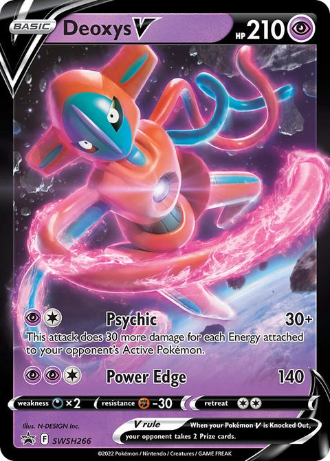 Deoxys V SWSH266 SWSH Black Star Promos Pokémon card
