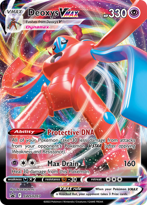 Deoxys VMAX SWSH267 SWSH Black Star Promos Pokémon card