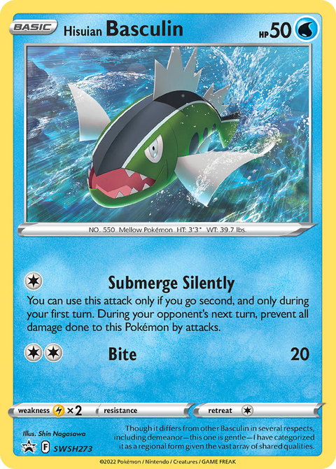 Hisuian Basculin SWSH273 SWSH Black Star Promos Pokémon card