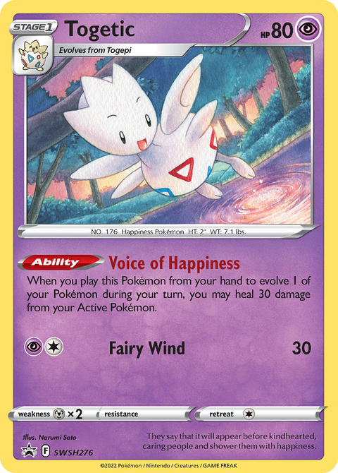 Togetic SWSH276 SWSH Black Star Promos Pokémon card