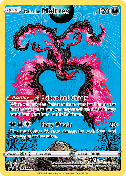 Galarian Moltres SWSH284 SWSH Black Star Promos Pokémon card