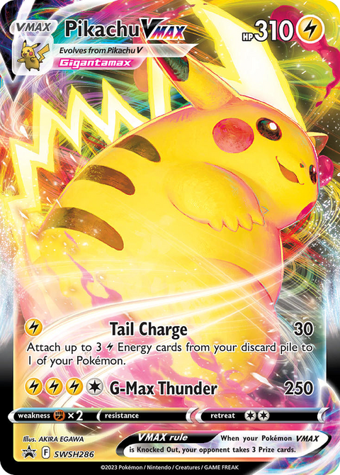Pikachu VMAX SWSH286 SWSH Black Star Promos Pokémon card