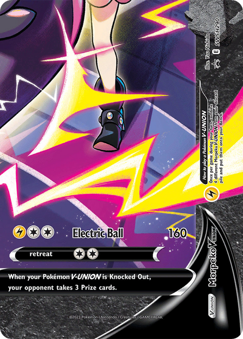 Morpeko V-UNION SWSH290 SWSH Black Star Promos Pokémon card