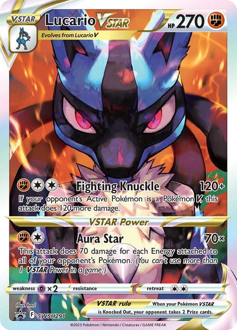 Lucario VSTAR SWSH291 SWSH Black Star Promos Pokémon card