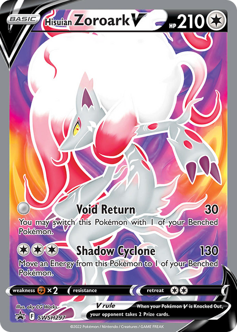 Hisuian Zoroark V SWSH297 SWSH Black Star Promos Pokémon card