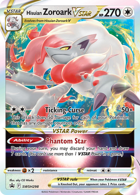Hisuian Zoroark VSTAR SWSH298 SWSH Black Star Promos Pokémon card