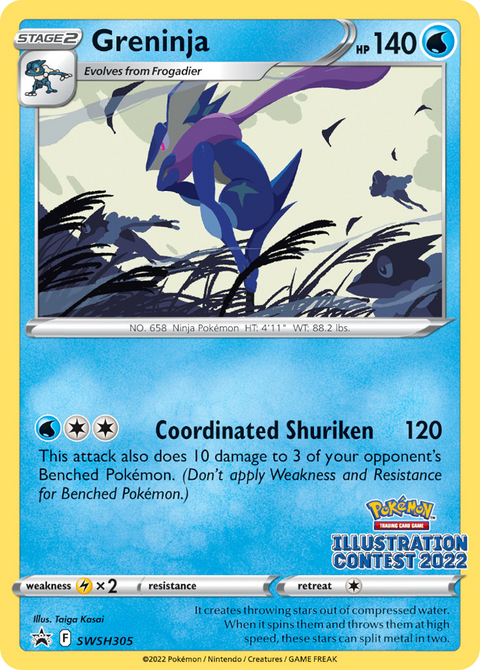 Greninja SWSH305 SWSH Black Star Promos Pokémon card