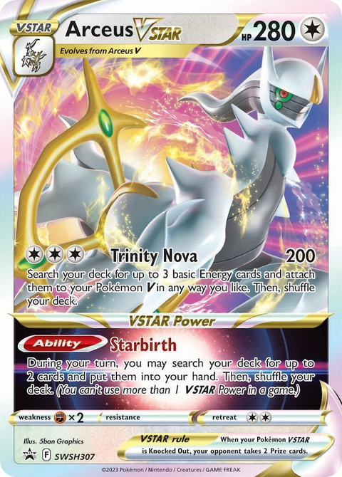 Arceus VSTAR SWSH307 SWSH Black Star Promos Pokémon card
