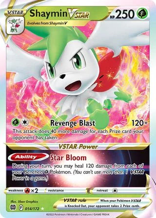 Shaymin VSTAR 014 Prize Pack Series Two Pokémon card