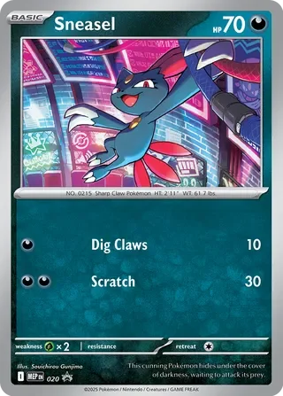 Sneasel MEP020 Mega Evolution Promos Pokémon card